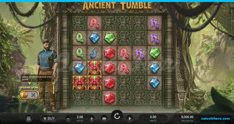 Stone board with explorer and gem symbols