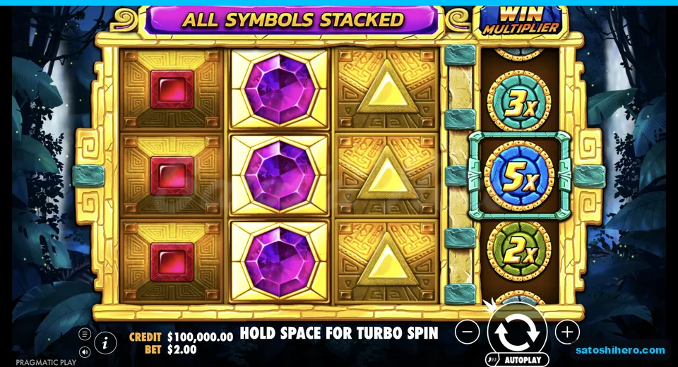 Base grid rests inside golden frame