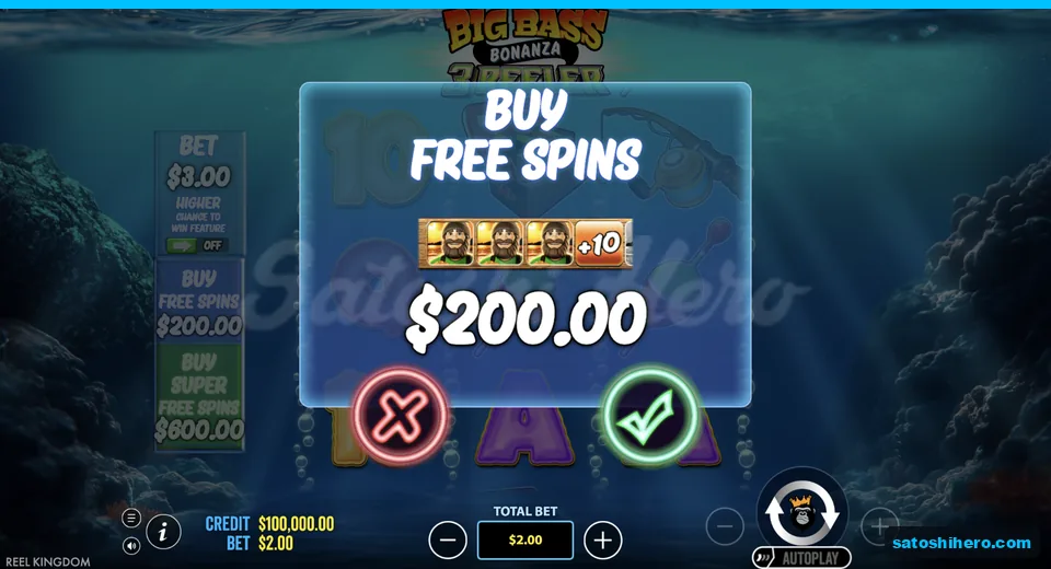 Buy panel opens with $200 price