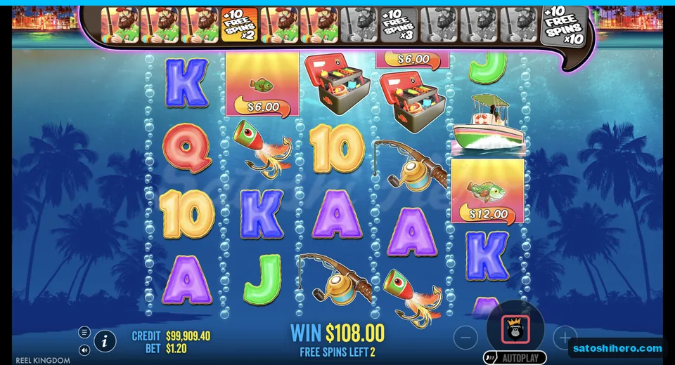 Free spins run with cash fish values