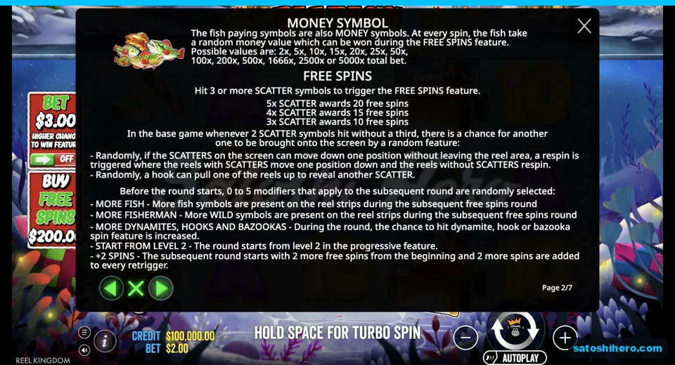 Rules page shows fish values and triggers
