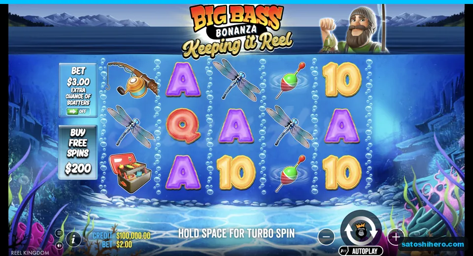Base grid rests beside fisherman and options
