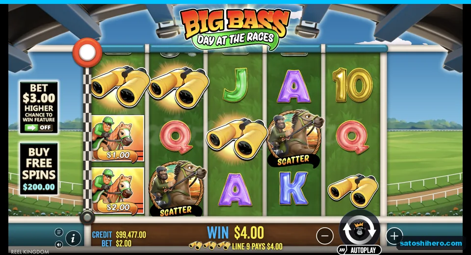 Line win pays $4.00 with scatters nearby