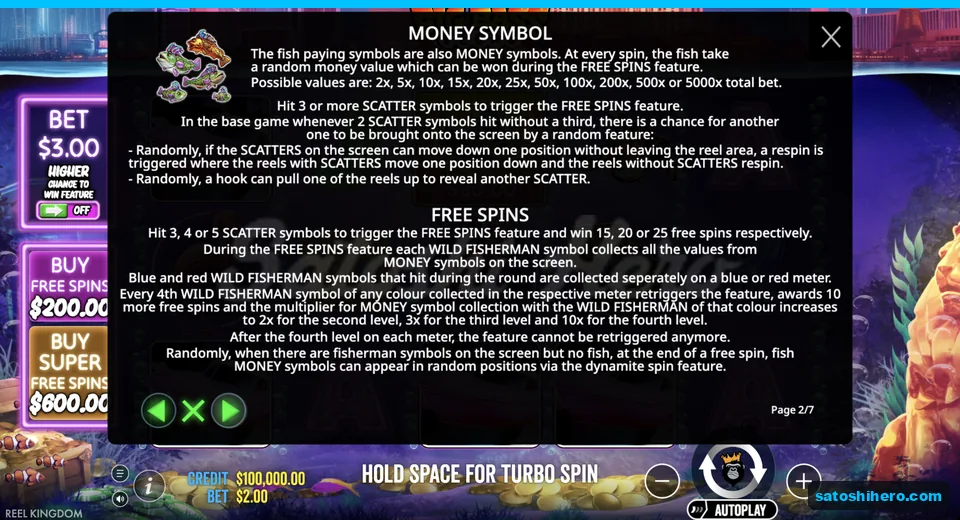 Rules page shows money values and colour meters
