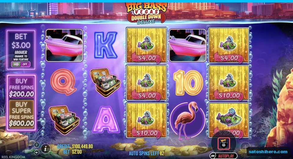Money fish show $4.00, $10.00, and $30.00