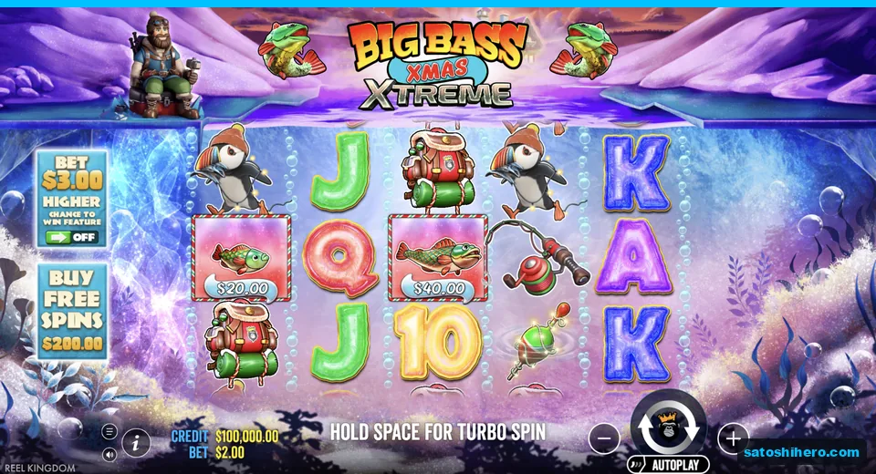 Frozen lake reels show money fish and penguins