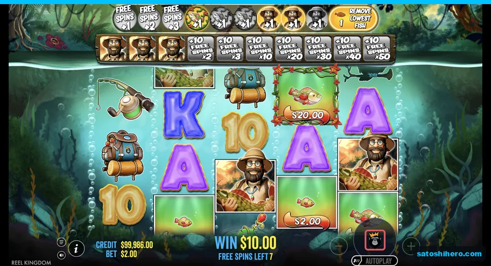 Free spins run with fisherman wild and cash fish