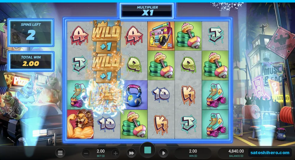 Stacked Wild symbols sit on reel two