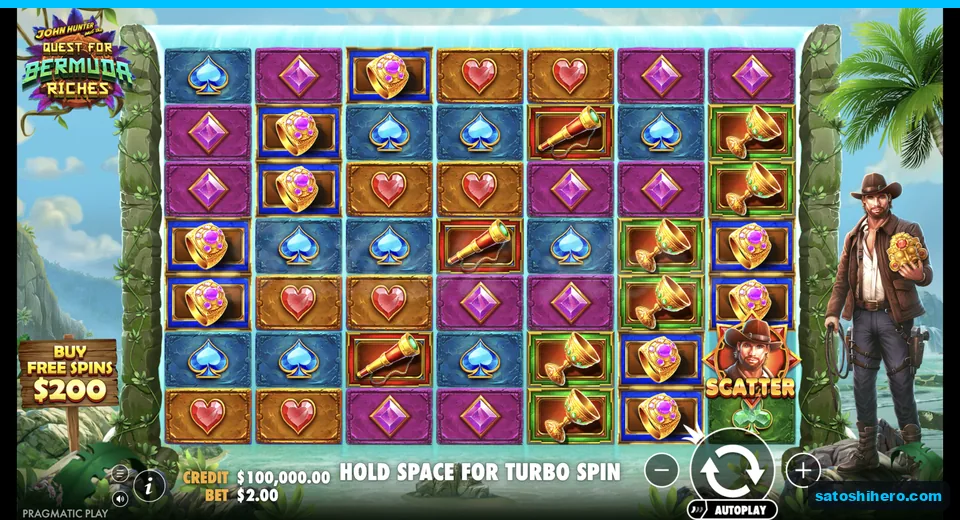 Base grid rests with gems and treasure symbols