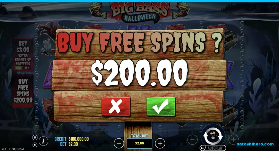 Buy menu opens at the $200 purchase