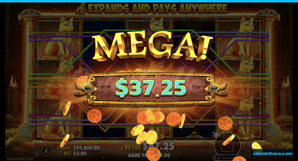 Mega win lands with expanded Bastet cats