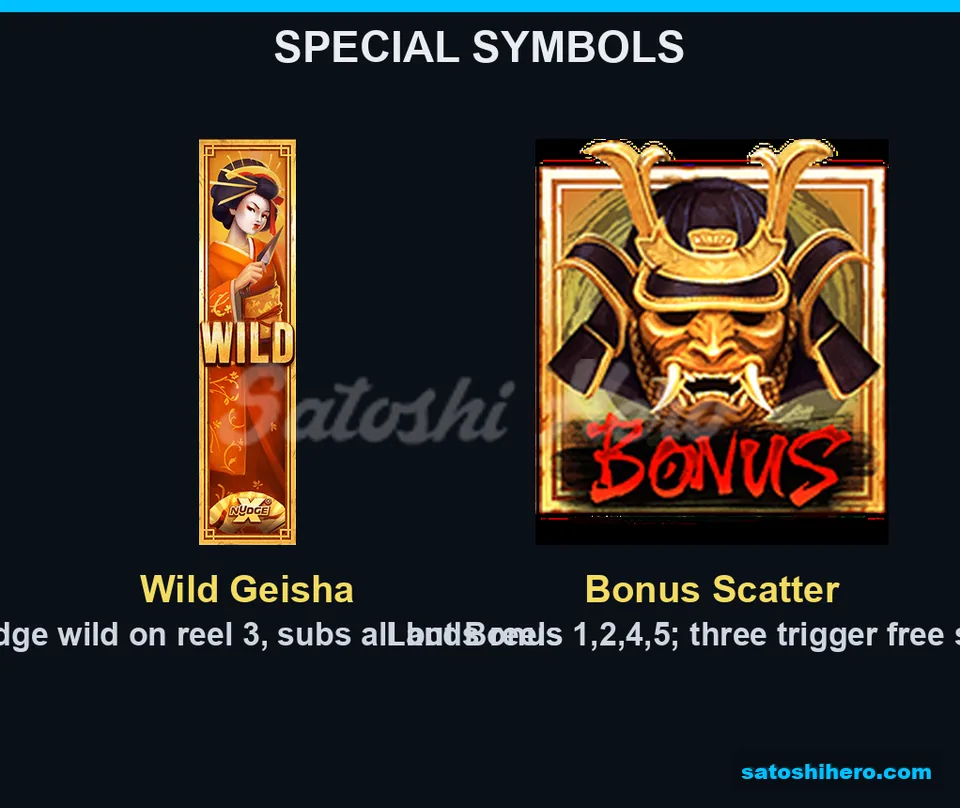 Geisha wild and golden helmet symbols