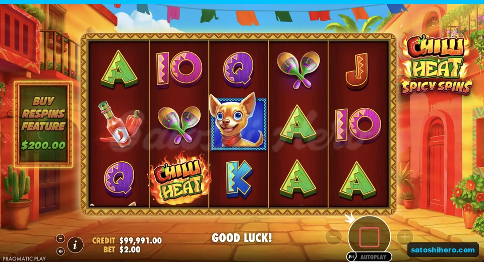Idle grid shows fiesta symbols and controls