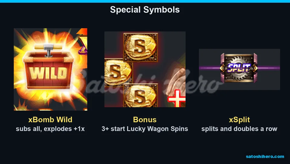 xBomb coin and xSplit special symbols displayed