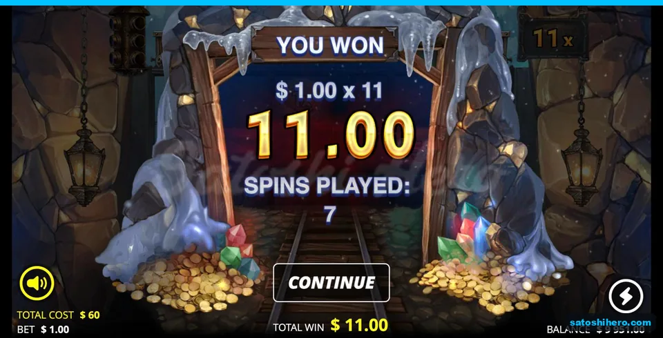 Coin mine shows eleven dollar collect