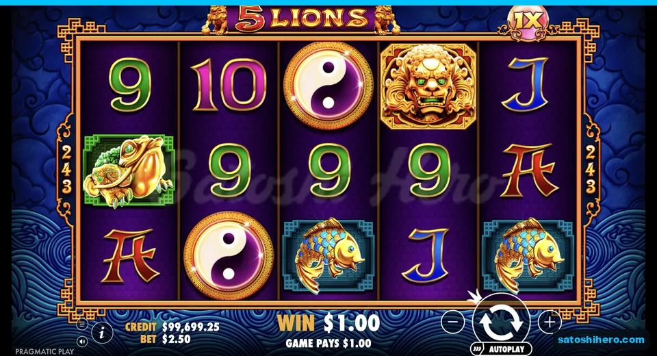 Line win resolves with 9s and scatters