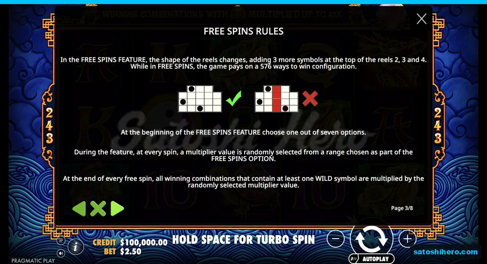 Free spins rules explain expanded reels and choices