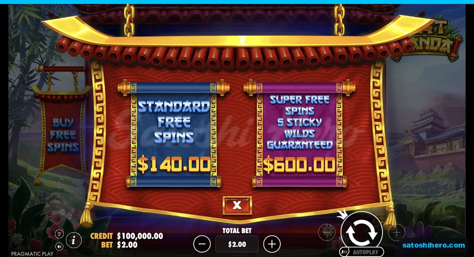 Buy menu opens with two scroll prices