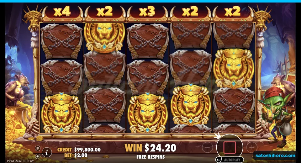Locked lions fill the respin grid
