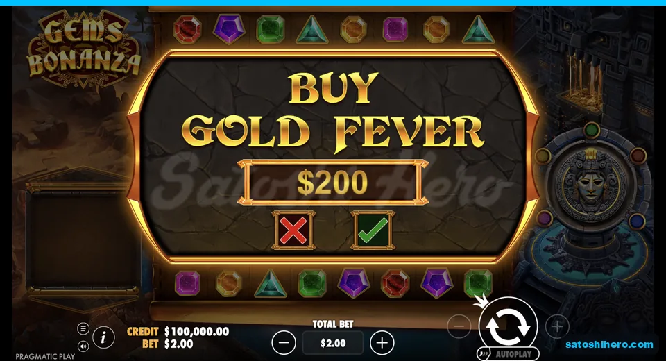 Buy menu opens at the live stake