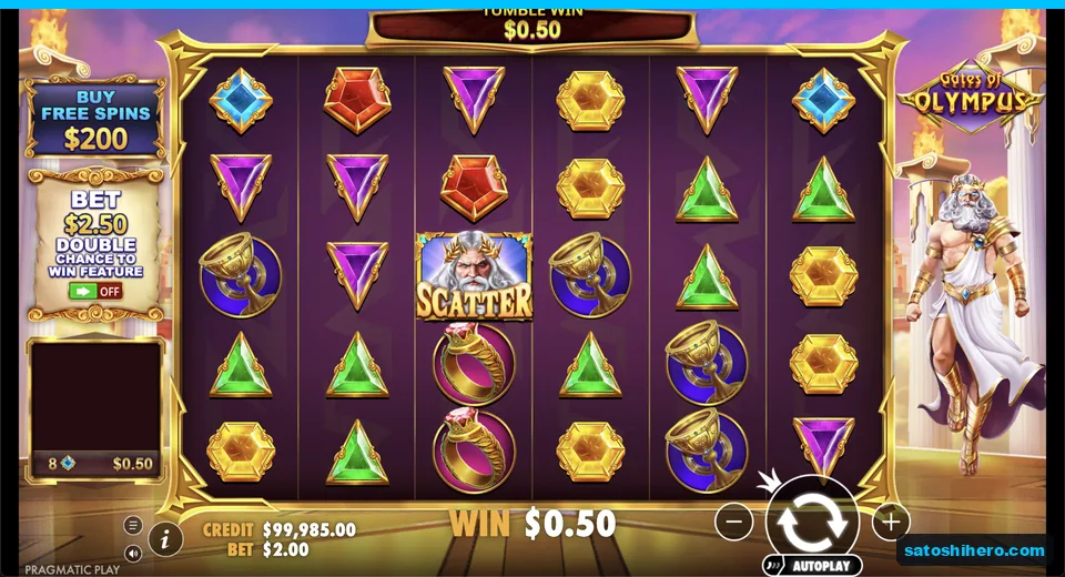 Eight blue diamonds resolve for fifty cents