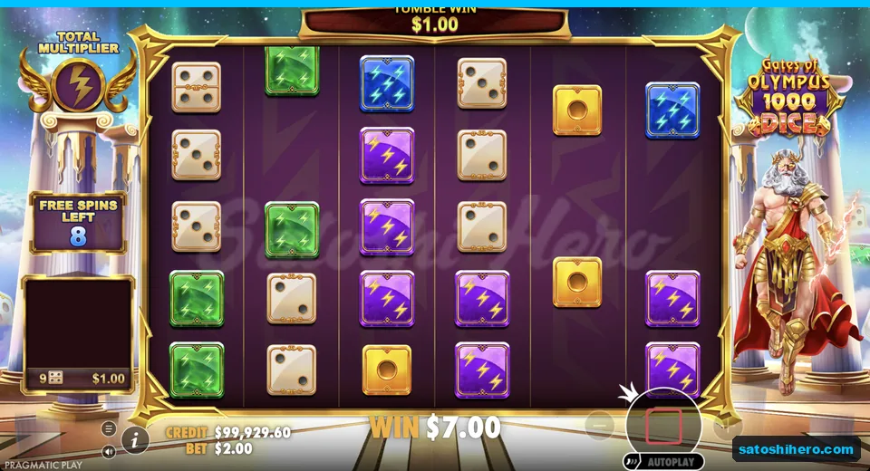 Free Spins play shows loaded orb grid