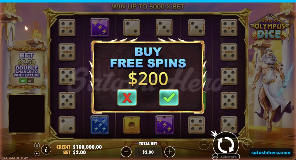Buy dialog opens at a $200 cost