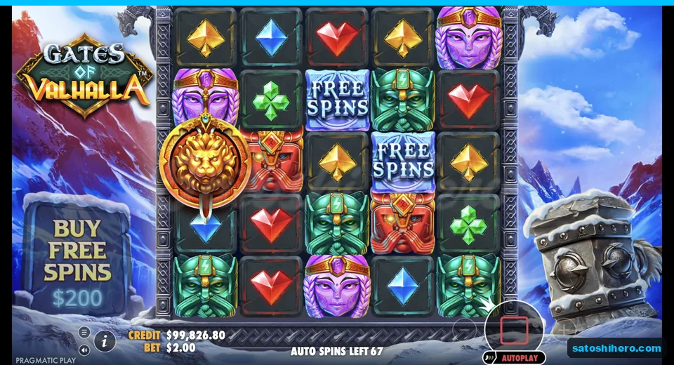 Wild shield and blue scatters sit on grid