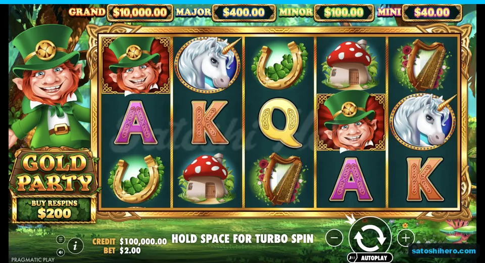 Base grid rests beneath four jackpot meters