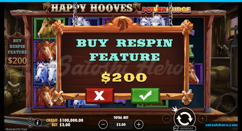 Buy menu opens at the live stake