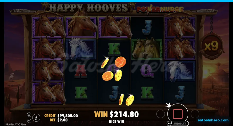 Coins fly as x9 horse win pays