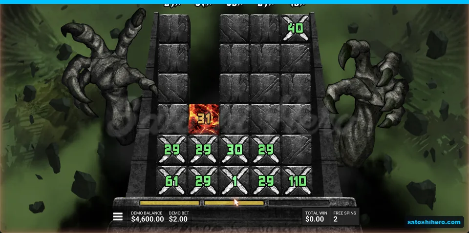 Block grid shows forty-times reels and Crusher block