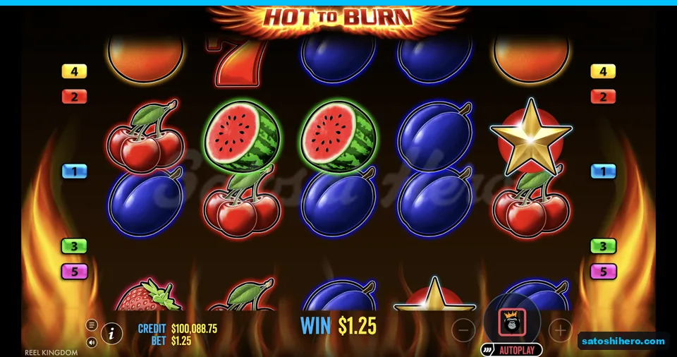 Star scatter lands among fruit symbols