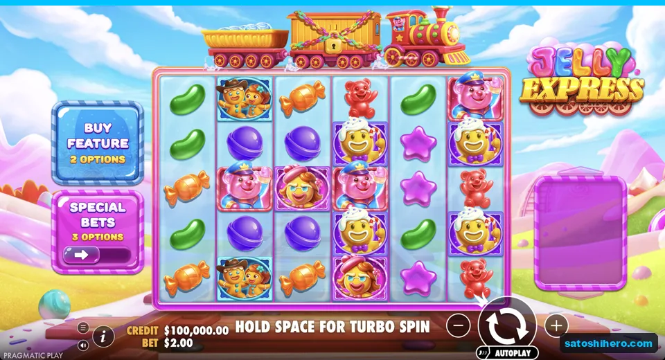 Idle candy grid beneath steam train