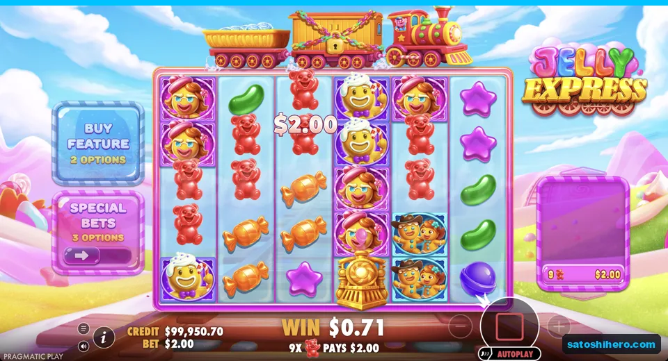 Train wild stands beside gummy bear group