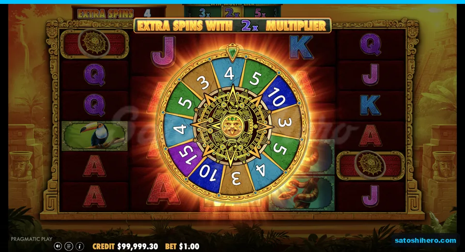 Extra spins wheel opens with two times banner