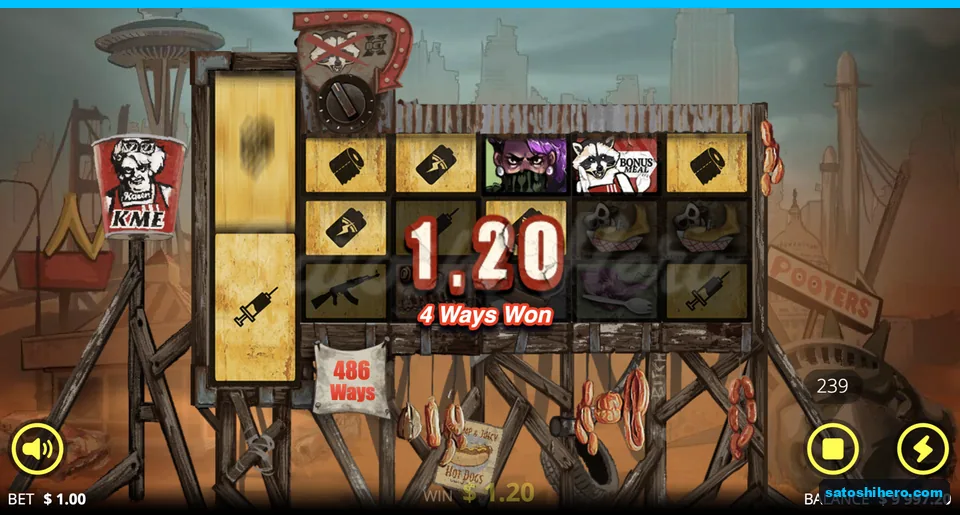 Scatter sits beside a small base win