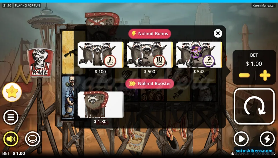 Meal cards show fixed buy prices