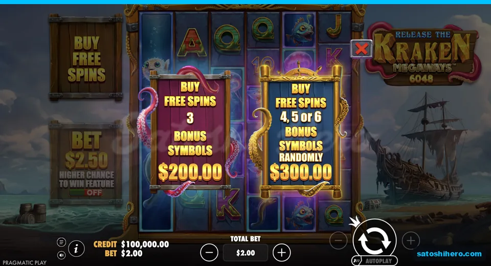 Buy menu opens at the live stake