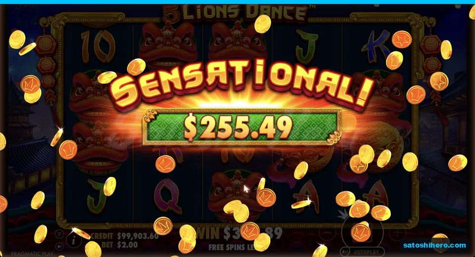 Sensational banner shows $255.49 free spins total
