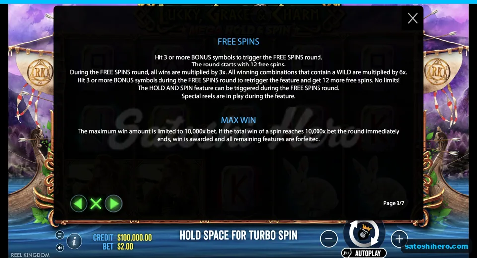 Free Spins page shows twelve spins and multipliers
