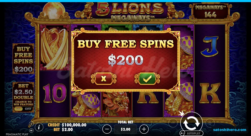 Buy menu opens at the live stake