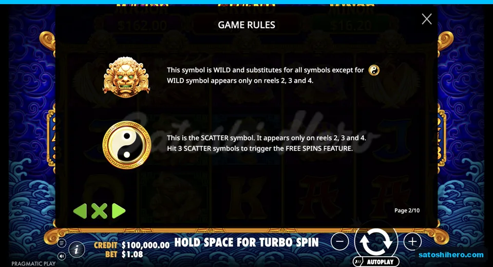 Wild and Scatter symbols sit on special panel