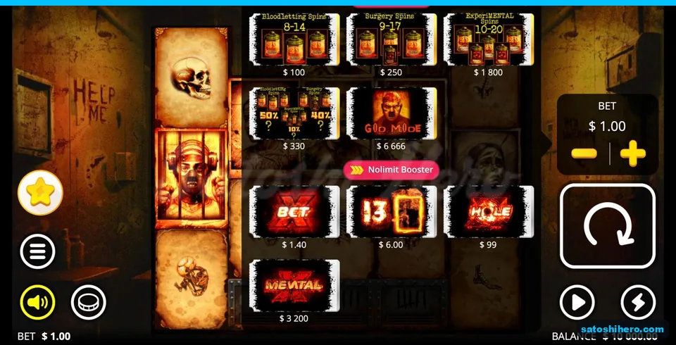 Bonus buy menu shows tier prices