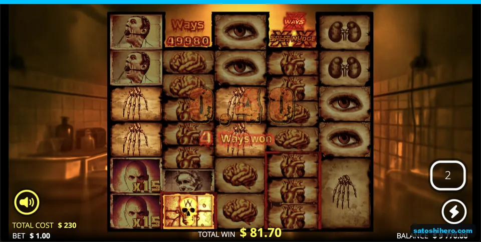 Expanded reels with x15 wild multipliers