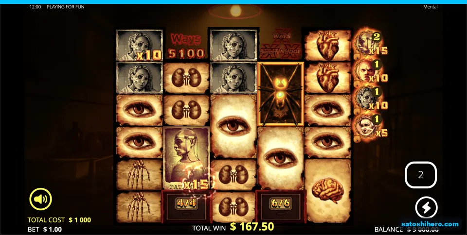 Multiplier ladder beside sticky Spider symbols