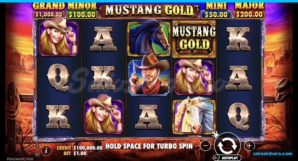 Grid rests with horses portraits and jackpots