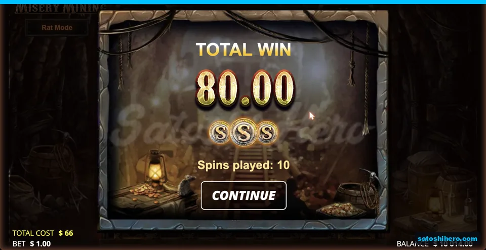 Collect screen pays eighty dollars