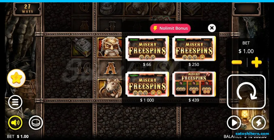 Buy menu lists four purchase prices
