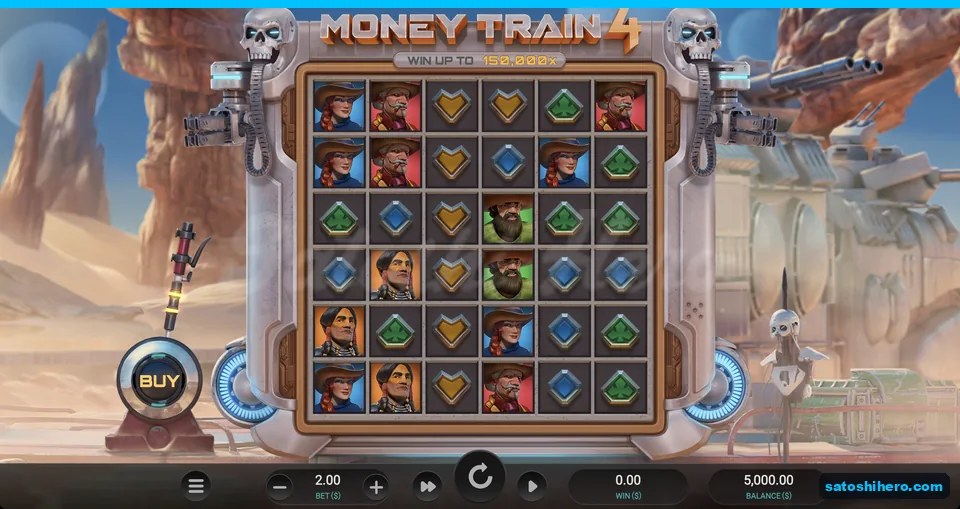 Idle grid with balance and two dollar bet